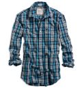 ꥫ󥤡 AE Plaid Shirt (Turquoise)